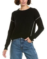 InCashmere - Seam Detail Wool & Cashmere-Blend Pullover - Lyst