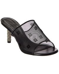Givenchy - G Cube Mesh & Leather Mule - Lyst