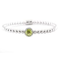Gemstones - 1.59 Ct. Tw. Diamond & Peridot Bangle Bracelet - Lyst