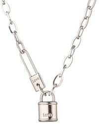 Eye Candy LA - Cz Candace Lock Necklace - Lyst