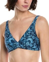 Monte and Lou - Multi Fit Twist Crop Bikini Top - Lyst