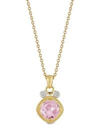 Reiss - 14K 2.07 Ct. Tw. Diamond & Rose Quartz Necklace - Lyst