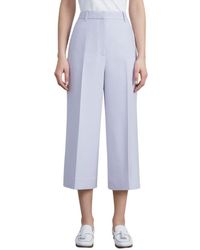 Lafayette 148 New York - Kenmare Wool & Silk-blend Flare Cropped Pant - Lyst