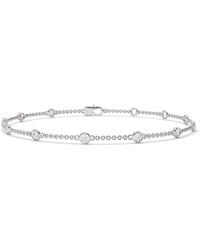 Lab Grown Diamonds - 14K 0.75 Ct. Tw. Lab-Grown Diamond Station Bracelet - Lyst