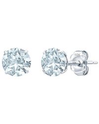 MaxColor - 14K 1.20 Ct. Tw. Aquamarine Stud Earrings - Lyst