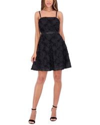 Kensie - Soutache/Matte Satin Mini Dress - Lyst