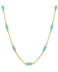 Italian Gold - 14K Bar Layered Necklace - Lyst