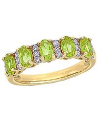 Rina Limor - 14k 1.36 Ct. Tw. Diamond & Peridot Ring - Lyst