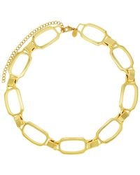 petit moments - 18K Plated Choker Necklace - Lyst