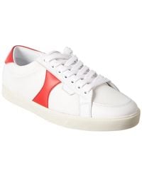 Celine Triomphe Leather Sneaker - White