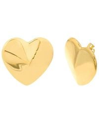 HAWLEY ST - 14K Heart Earrings - Lyst