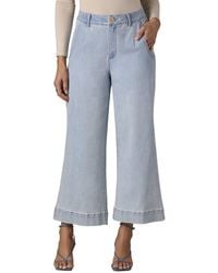 Wit & Wisdom - Light Whitney Skyrise Crop Wide Leg Jean - Lyst