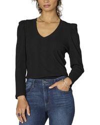 Wit & Wisdom - Puff Sleeve Knit Top - Lyst