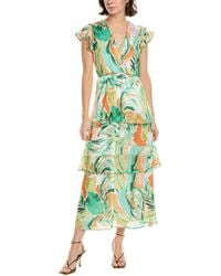 Julia Jordan - Satin Stripe Maxi Dress - Lyst