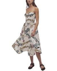 Free People - Cherish Printed Midi Dress - Lyst