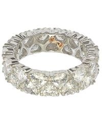 Suzy Levian - Silver Cz Eternity Ring - Lyst