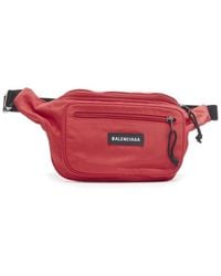 Balenciaga - Nylon Explorer Logo Dual Pocket Belt Bag, Never Carried (Authentic Pre-Loved) - Lyst