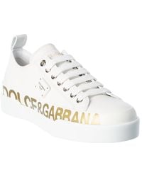 Dolce & Gabbana Leather Sneaker - White