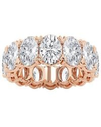 Lab Grown Diamonds - 14k Rose Gold 10.00 Ct. Tw. Lab Grown Diamond Eternity Ring - Lyst