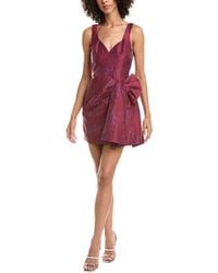 Aidan Mattox - Liv Foster Jacquard Mini Dress - Lyst