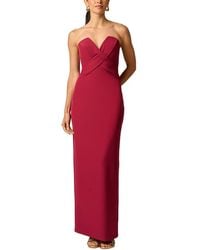 Adrianna Papell - Stretch Crepe Long Dress - Lyst