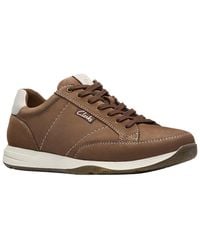 Clarks - Leather Sneaker - Lyst