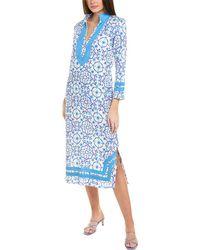 Sail To Sable - Classic Linen-blend Maxi Tunic - Lyst