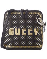 Gucci - Guccy Mini Leather Shoulder Bag - Lyst