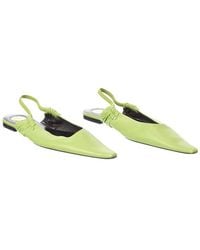 Saint Laurent - Anne Marie Leather Slingback Ballerina Flat - Lyst