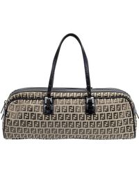 Fendi - Zucchino-Print Canvas East/West Bag (Authentic Pre-Owned) - Lyst