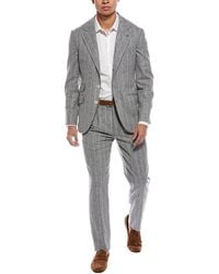 Brunello Cucinelli - 2Pc Silk, Wool & Cashmere-Blend Suit With Pleated Pant - Lyst