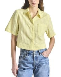 10 Crosby Derek Lam - Lira Crop Shirt - Lyst