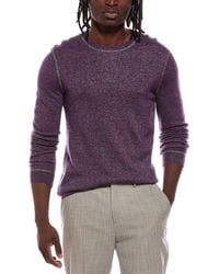 Autumn Cashmere - Italian Crewneck Coverstitch Cashmere & Silk-Blend Sweater - Lyst