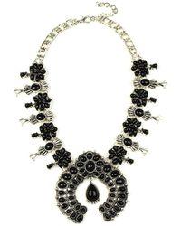 Eye Candy LA - Luxe Collection Howlite Black Blossom Necklace - Lyst
