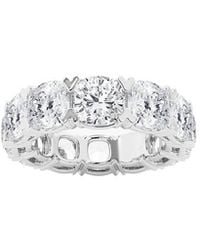 Lab Grown Diamonds - Platinum 12.00 Ct. Tw. Lab Grown Diamond Eternity Ring - Lyst