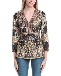 Hale Bob - Destiny V-Neck Blouse - Lyst
