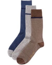 Ted Baker - 3Pk Crew Socks - Lyst