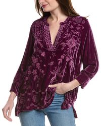 Johnny Was - Petite Voyager Velvet Silk-Blend Tunic - Lyst