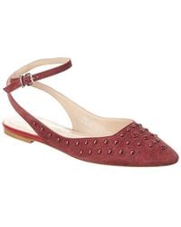 Tod's - Tods Pointed-toe Suede Ballet Flat - Lyst