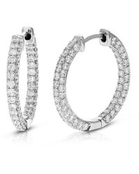 Amairah - 14K 2.00 Ct. Tw. Lab-Grown Diamond Hoops - Lyst
