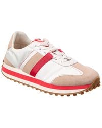 Ferragamo - Iulia Suede-Trim Sneaker - Lyst