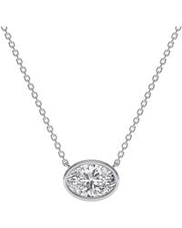Lab Grown Diamonds - 14K 4.00 Ct. Tw. Lab-Grown Diamond Necklace - Lyst