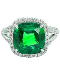 Diana M. Jewels - Fine Jewelry 18K 13.26 Ct. Tw. Diamond & Emerald Half-Set Ring - Lyst