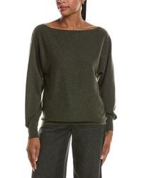 Forte - Off The Shoulder Dolman Sleeve 100% Cashmere Sweater - Lyst