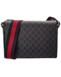 Gucci - Gg Supreme Canvas & Leather Crossbody - Lyst