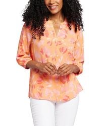 NYDJ - Pintuck Blouse - Lyst