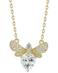 Glaze Jewelry - 14K Plated Cz Bee Necklace - Lyst