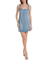 Bella Dahl - Square Neck Button Front Mini Dress - Lyst