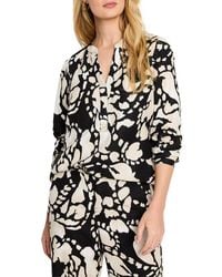 NIC+ZOE - Evening Petal Linen-Blend Woven Shirt - Lyst