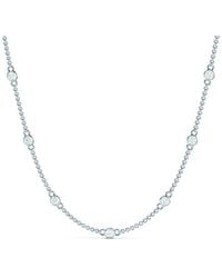 Lab Grown Diamonds - 14K 4.00 Ct. Tw. Lab-Grown Diamond Station Necklace - Lyst